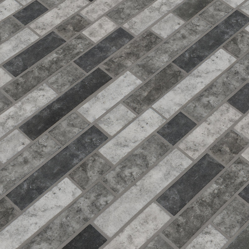 MSI Urban Tapestry Interlocking Random Sized Glass Mosaic Tile Wayfair